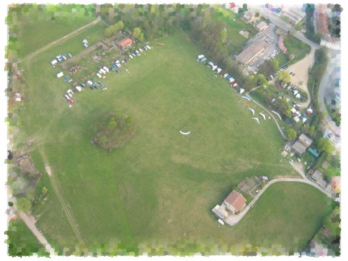 Blick auf die Landewiese