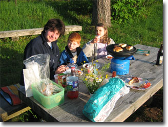 Abendliches Grillen