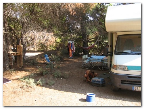 Unser wilder Campingplatz