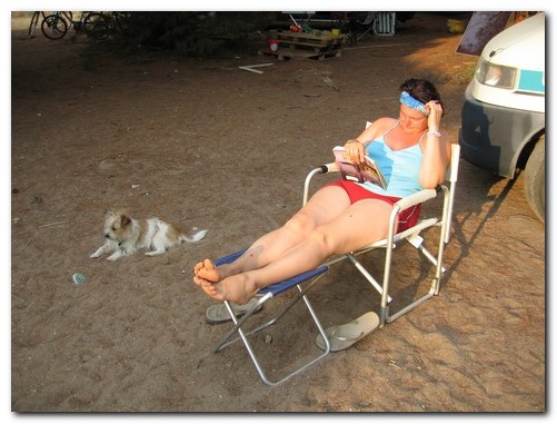 Annemarie in der Abendsonne
