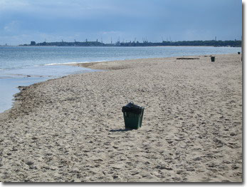 Am Strand von Sopot